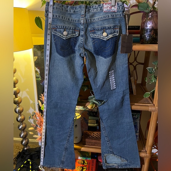 New W/Tags True Religion Low Rise Distressed Berkeley Flare jeans - Picture 4 of 9